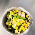 プチシュ's cooksnap of when they made 小松菜とコーンのバター炒め.