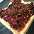 curisupin's cooksnap of when they made 大人味☆ブルーベリー×ココアのトースト.