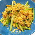 ターぽん's cooksnap of when they made かぶの葉と卵の炒めもの.