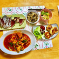 komutatata's cooksnap of when they made たたきじゃがいもと桜海老のチーズお焼き.