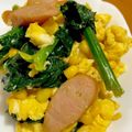 みきも's cooksnap of when they made コーンほうれん草ウインナーバタぽん炒め☆.