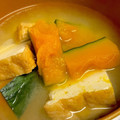 みきも's cooksnap of when they made 朝ごはんに！かぼちゃ人参厚揚げのみそ汁.