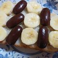 お菓子好きな中学生's cooksnap of when they made ガルボで新食感♪ ガルボバナナトースト.