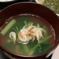 しーな☆彡's cooksnap of when they made 桜えびとほうれん草の❀お吸い物❀.