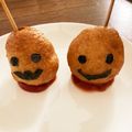 honeybo's cooksnap of when they made ハロウィン☆ミニアメリカンドッグおばけ君.