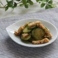 まろんかふぇ's cooksnap of when they made きゅうりと油揚げのカンタン辛子酢味噌あえ.