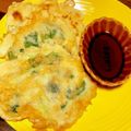 めいちママ＊'s cooksnap of when they made シラスと三つ葉のもっちりチヂミ.