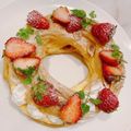 Lemon_2020's cooksnap of when they made シュークリームリース☆パリブレスト.