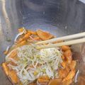 smile♡food's cooksnap of when they made 10分完成♪もやしと柿のマリネ風サラダ.