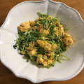 camomila's cooksnap of when they made 豆苗と卵の甘辛炒め.