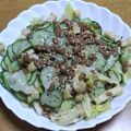 55才のおじさん's cooksnap of when they made キャベツと納豆のサラダ.
