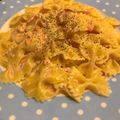 ONE★MAYU★'s cooksnap of when they made スモークサーモンのクリームパスタ.