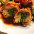 Rika☆Rin's cooksnap of when they made レンジでアスパラ人参チキンロール.