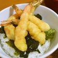 taruママ's cooksnap of when they made 天むす風☆簡単えび天丼.
