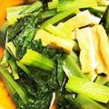クックDPQXZ6☆'s cooksnap of when they made あと一品に♪小松菜とお揚げの炒め煮.