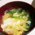 ru⌒u☆'s cooksnap of when they made ニラと卵のお味噌汁・ニラ玉味噌汁.