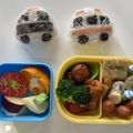 okyon0102's cooksnap of when they made パトカー救急車の手まりおにぎり弁当.