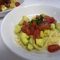 羽会梨亜's cooksnap of when they made マグロとアボカドの冷製パスタ.