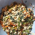 accohappy's cooksnap of when they made 残ったきんぴらで春菊の白和.