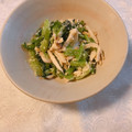 yesmama's cooksnap of when they made 塩酒粕と高野豆腐で♪小松菜とエリンギ和え.