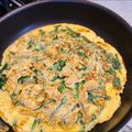 太陽たん's cooksnap of when they made 簡単　海老ニラもっちもちチヂミ♡.