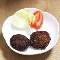 KAKO_KAKO's cooksnap of when they made れんこんとひき肉のつくね.
