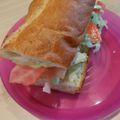 M.Aki's cooksnap of when they made カスクート＊BLTバゲットサンドイッチ.