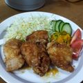 や～たん食堂's cooksnap of when they made カリジュワ☆鶏もも竜田の甘辛酢がけ.