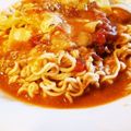 ダッフィーニーうに's cooksnap of when they made ♡簡単 インスタントラーメンでトマト麺♡.