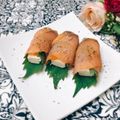 Satoco❋'s cooksnap of when they made スモークサーモンのチーズサラダ・おつまみ.