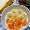 ☆あいちゃん's cooksnap of when they made 朝に‥みかんバナナヨーグルト.