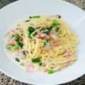 くっくペタ's cooksnap of when they made 余った生クリームで一人分簡単パスタランチ.