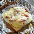 ｊｏｃｏｍｏｍｏｌａ's cooksnap of when they made 目玉焼き ベーコン マヨネーズ トースト.