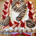 hama9maya's cooksnap of when they made スポンジケーキ(スクエア型18×18cm.