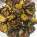 クック2H9MD0☆'s cooksnap of when they made さつまいもと豚肉の味噌炒め.