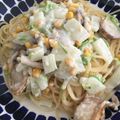 12aloe26's cooksnap of when they made お手軽あっさりホタテのクリームパスタ.
