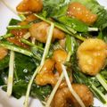sachi888's cooksnap of when they made ♡鶏皮と水菜のピリ辛マヨサラダ♡.