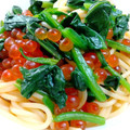 トマトのマント's cooksnap of when they made ほうれん草といくらの和風パスタ☆.