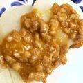 sasimicafe's cooksnap of when they made 肉味噌だれのふろふき大根☆.