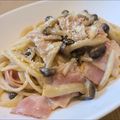えり｡˚✩'s cooksnap of when they made しめじ＆ベーコン☆クリームパスタ.