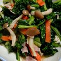 ☆クッキングパンダ☆'s cooksnap of when they made ☆小松菜＆しめじの炒め物☆お弁当隙間♪.