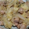 リンとリオのママ's cooksnap of when they made ウインナーでつくるジャーマンポテト.