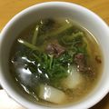 ごはんのじかん's cooksnap of when they made 焼きカブと鶏ひき肉の和風とろみスープ.