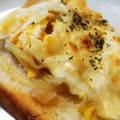 ひらたん0607's cooksnap of when they made お弁当のおかずにも！玉卵トースト★゛.