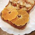 miwayon's cooksnap of when they made みかんで出来る♪オレンジチョコトースト.