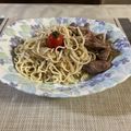ユミタン's cooksnap of when they made サッパリ♪豚ほほ肉のネギ塩だれ焼きそば.