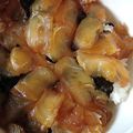 名月。's cooksnap of when they made ヒラメの漬け丼.