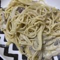 ティアラクラウン's cooksnap of when they made ガーリックきのこのクリームパスタ.