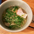 やおよろず◎'s cooksnap of when they made 豆苗と豚肉のスープ♪.