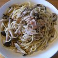 boofoochee's cooksnap of when they made きのこたっぷり　和風スパゲティ.